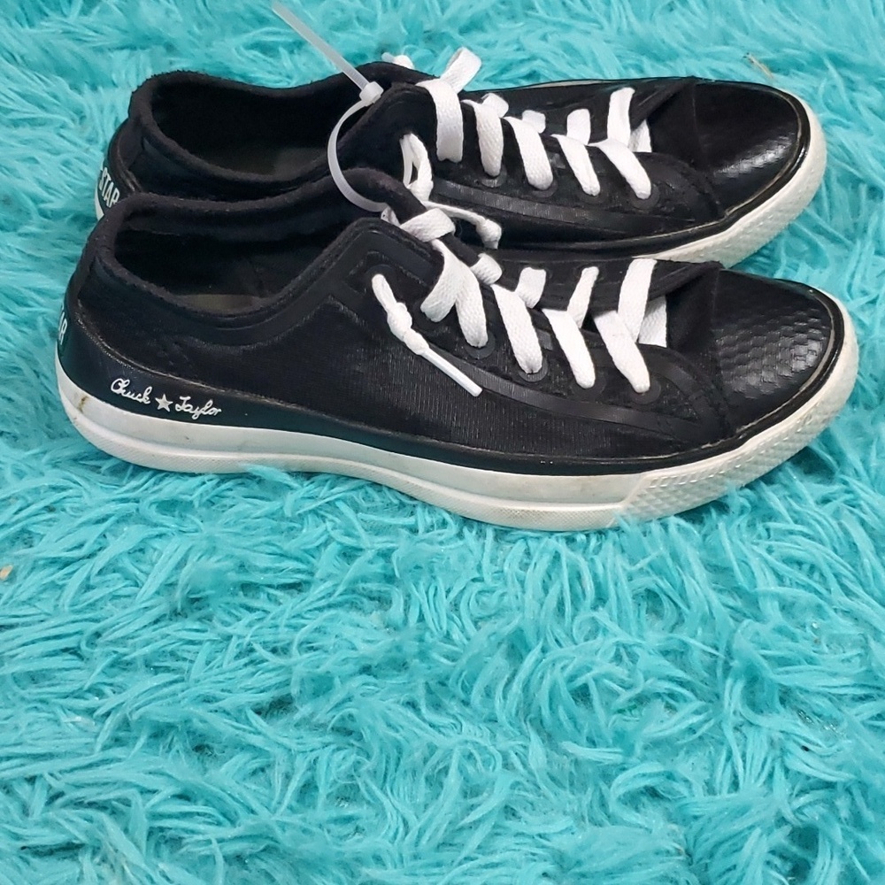 Black Leather Chuck Taylor Converse Unisex